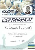 Сертификат врача Кошелев В.П.