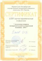 Сертификат врача Баев И.В.