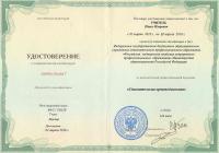 Сертификат врача Учитель П.И.