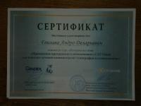 Сертификат врача Гвилава А.Д.