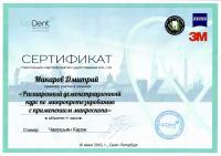 Сертификат врача Макаров Д.В.