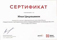 Сертификат врача Цицуашвили И.Д.