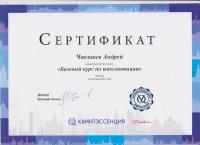 Сертификат врача Чикишев А.Н.