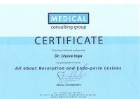 Сертификат врача Усова И.С.