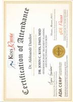 Сертификат врача Данилов А.А.