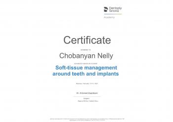 Сертификат врача Чобанян Н.М.