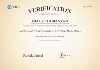 Сертификат врача Чобанян Н.М.