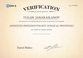 Сертификат врача Джанарасланов Т.М.